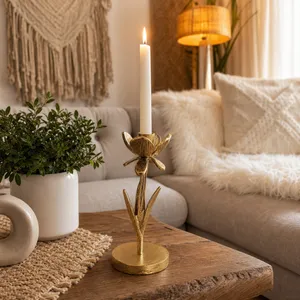 CALOAK GOLD CANDLE HOLDER 10 (IN) 11