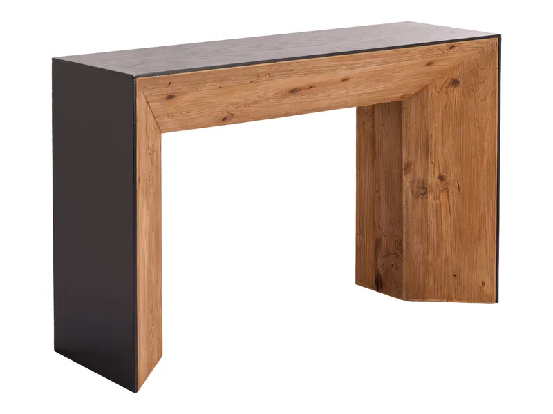 Frisco Console Table Black & Natural 1