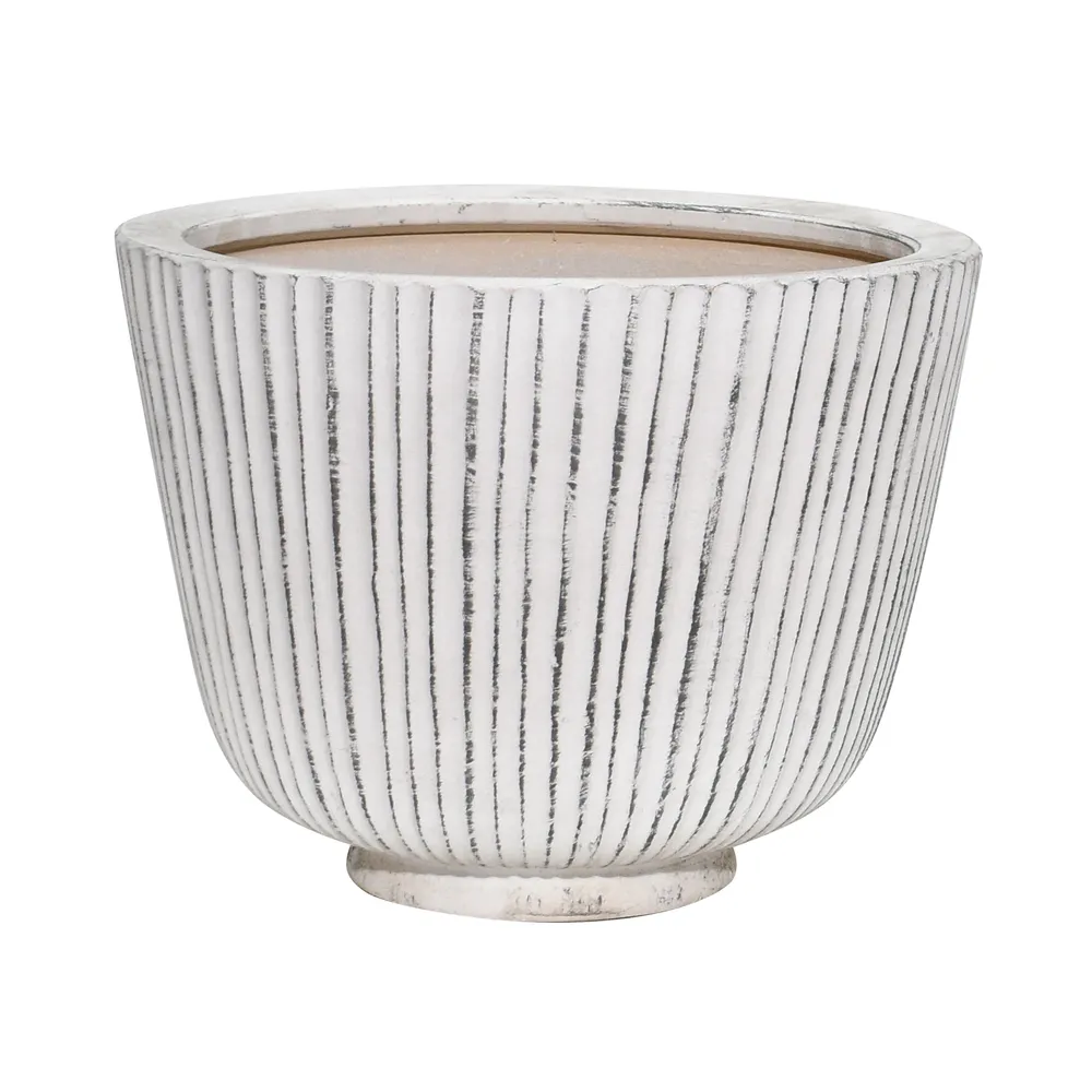 RIPLEYLAND SET OF 3 WHITE PLANTER 9 (IN)