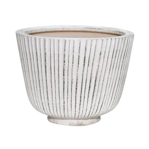 RIPLEYLAND SET OF 3 WHITE PLANTER 9 (IN) 2