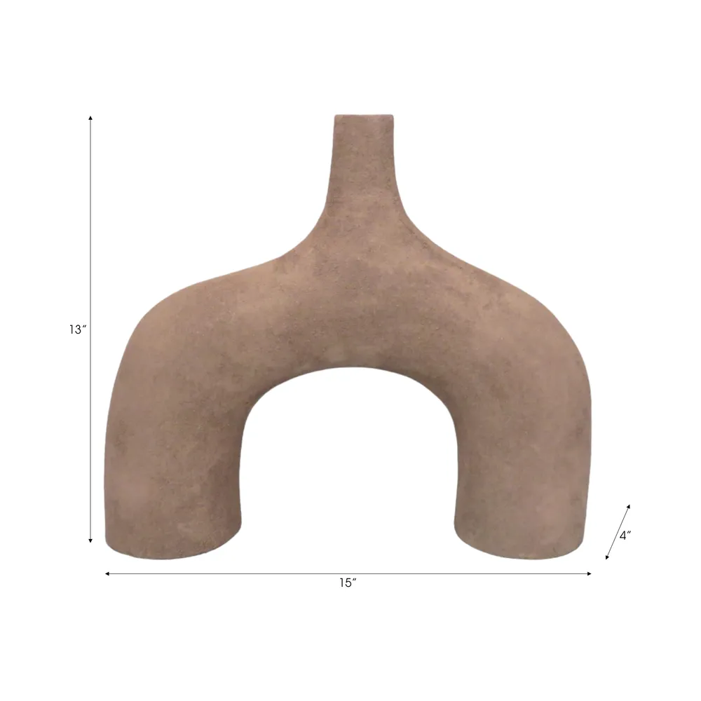 ALTONLEY BROWN VASE 13 (IN)