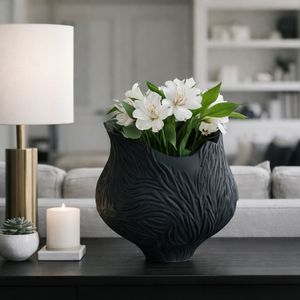 THORNTONPARK BLACK VASE 16 (IN) 11