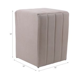 BRAECLIFF TAN OTTOMAN 19 (IN) 9
