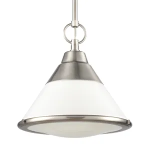 Sven 12″ Wide 1-Light Mini Pendant - Satin Nickel 4