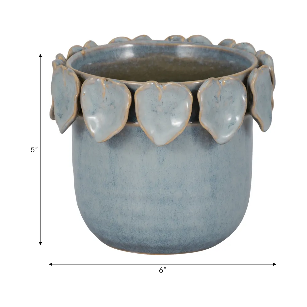 SLATERCLIFF BLUE PLANTER 6 (IN)