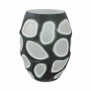 ARNETTBEACH GRAY GLASS VASE 12 (IN) 5