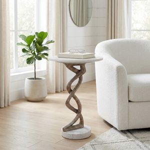 SHAYSHAW WHITE TABLE 23 (IN) 2