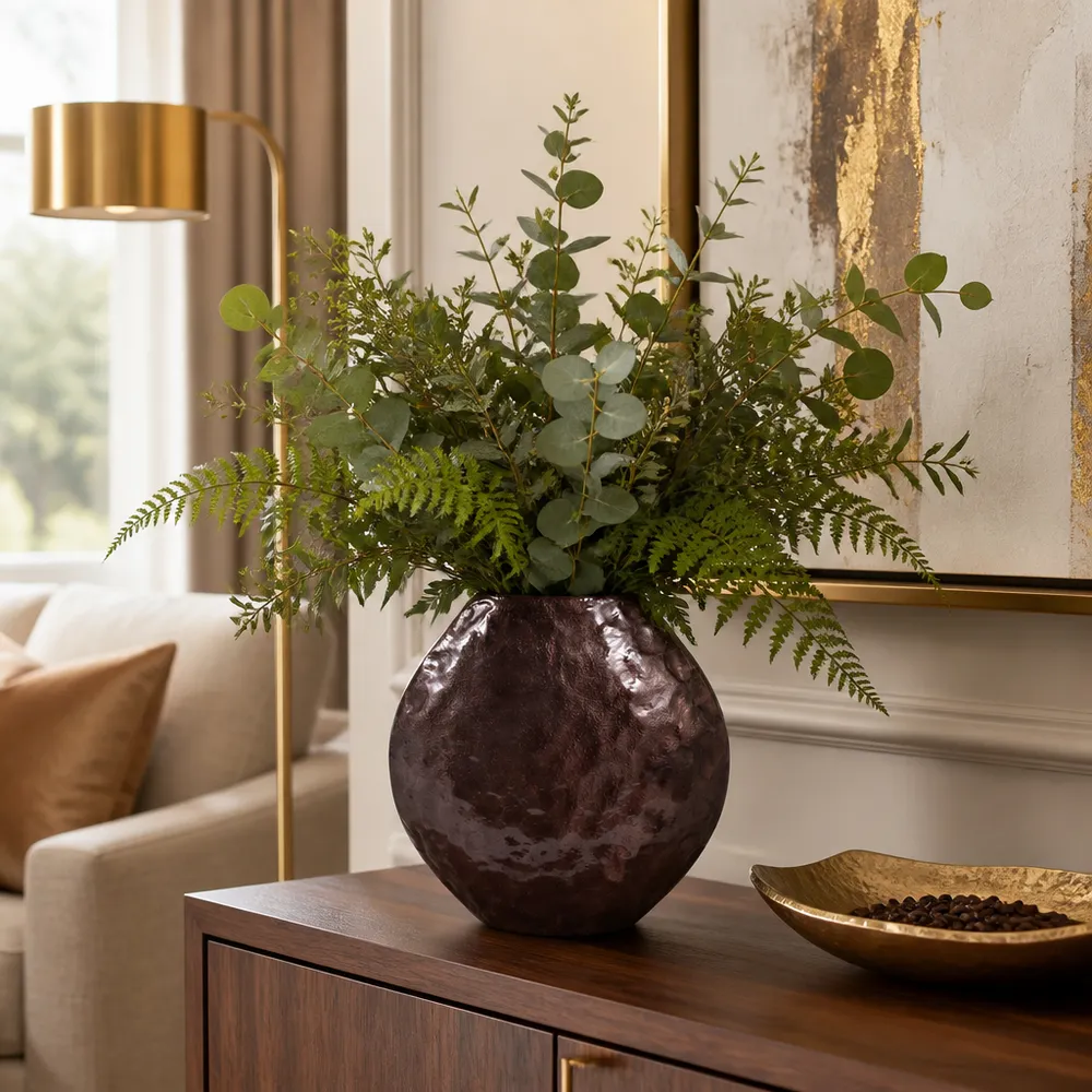ARLENCLIFF BROWN VASE 11 (IN)
