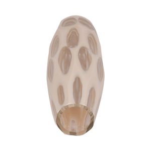 HATCHERHAVEN TAN GLASS VASE 12 (IN) 6