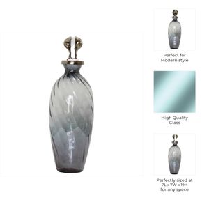 FORDHAMDALE GRAY GLASS VASE 19 (IN) 10