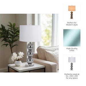 DEMPSEYRUN GRAY LAMP 29 (IN) 8