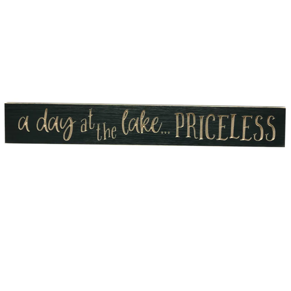 24" USA LAKE/PRICELESS BARNWOOD SIGN