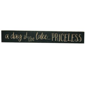 24" USA LAKE/PRICELESS BARNWOOD SIGN 1