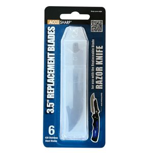 AccuSharp Razor Knife Replacement Blades - Blue Card 4