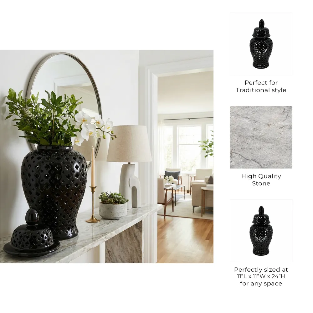ANTONVIEW BLACK CHINOISERIE 24 (IN)