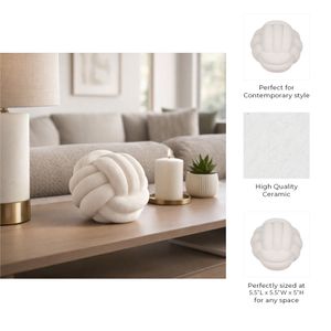 BRENTONBEACH WHITE ORB 5 (IN) 10