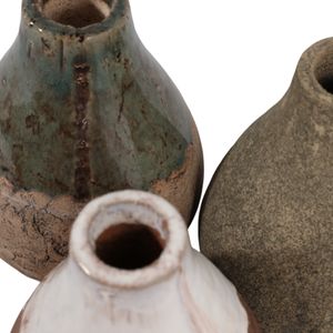 ROSEGROVE SET OF 3 IVORY VASES 5 (IN) 7