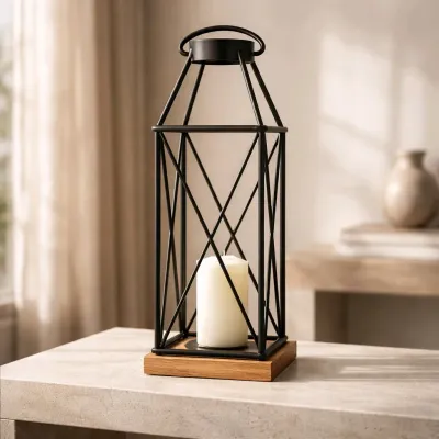Ironspire Lantern 5x5x14in