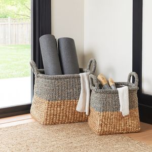 CANNONLAKE SET OF 2 TAN BASKETS 19 (IN) 11