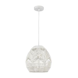 Boho 12'' Wide 1-Light Mini Pendant - White 2