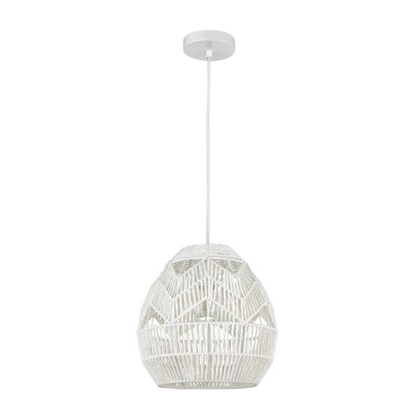 Boho 12'' Wide 1-Light Mini Pendant - White