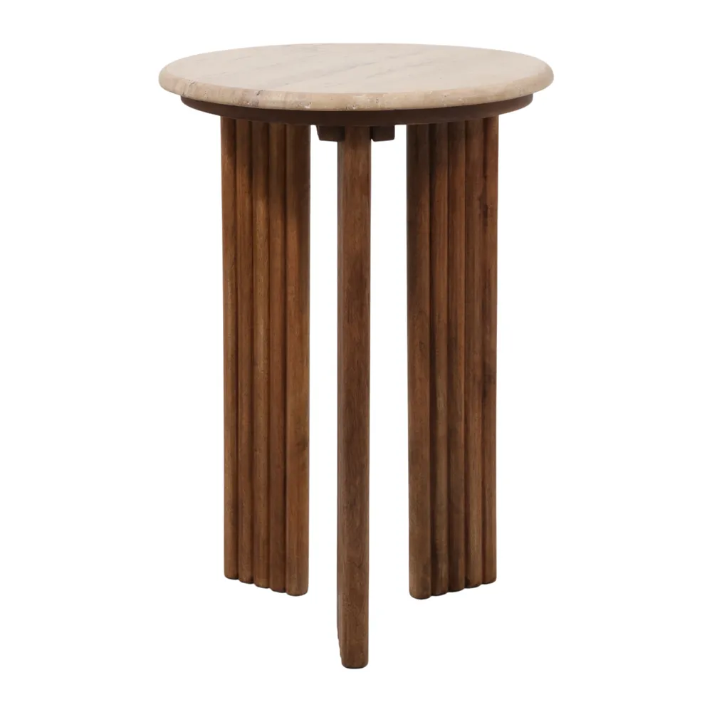 SKYLERROSE TAN TABLE 22 (IN)