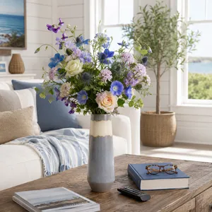 BURKEMOOR BLUE VASE 14 (IN) 13