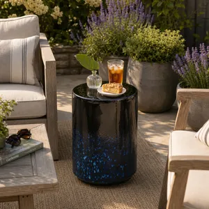 GREYSONRIDGE BLUE GARDEN STOOL 18 (IN) 11