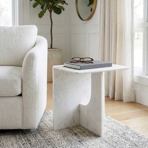 JENSENSIDE WHITE TABLE 20 (IN) 2
