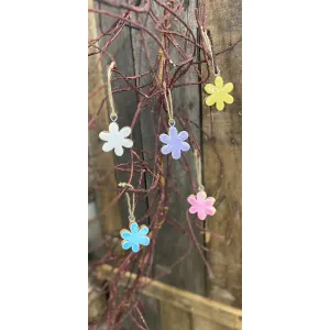 Assorted 12 Wooden 2in Flowers 1