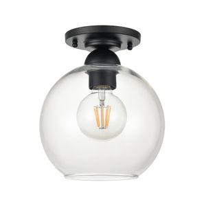 Astoria 7.75'' Wide 1-Light Semi Flush Mount - Matte Black 2
