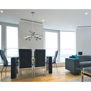 Refraction 26'' Wide 6-Light Chandelier - Polished Chrome 5