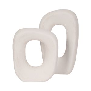 10" SHORT ROUGH OPEN CUT-OUT OBJECT, WHITE 8