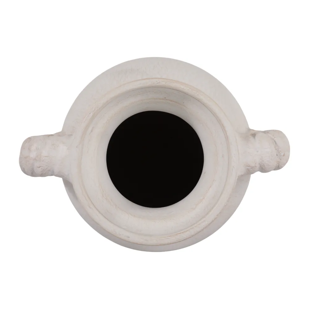 CLOVERWIND WHITE VASE 12 (IN)
