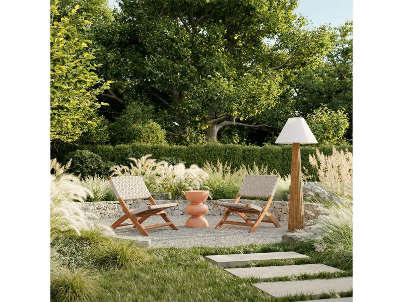 Palmia Solar Floor Lamp Natural 12