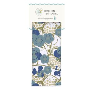 Kintsugi Blue Eco Kitchen Tea Towel 6