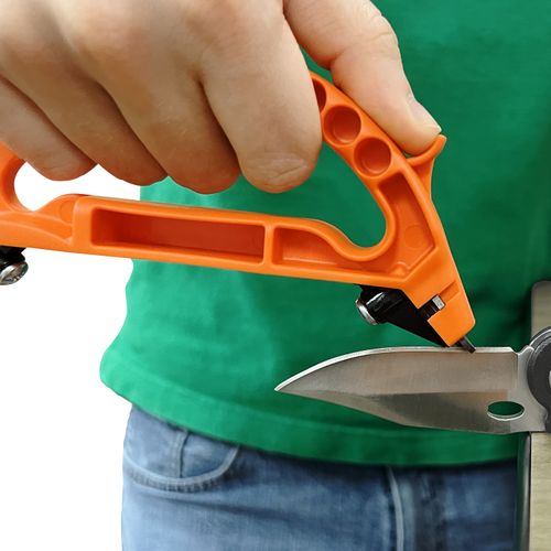 All In 1 Knife, Scissors, Garden Tool Sharpener - Orange