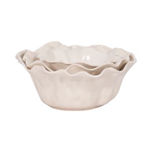 ALECMORE SET OF 3 IVORY BOWLS 6 (IN) 4