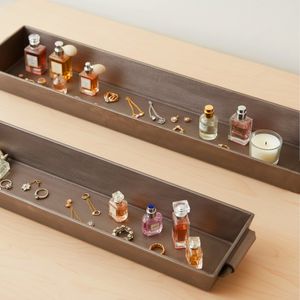 HELTONBROOK SET OF 2 SILVER TRAY 3 (IN) 11