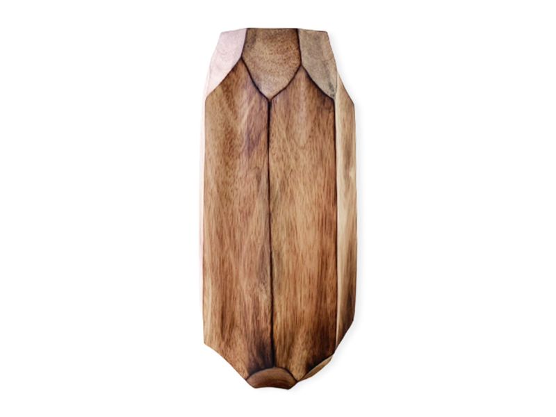 14" Handcrafted Wooden Vase 3