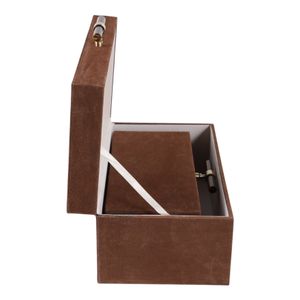 DORSETRUN SET OF 2 BROWN BOXES 7 (IN) 4