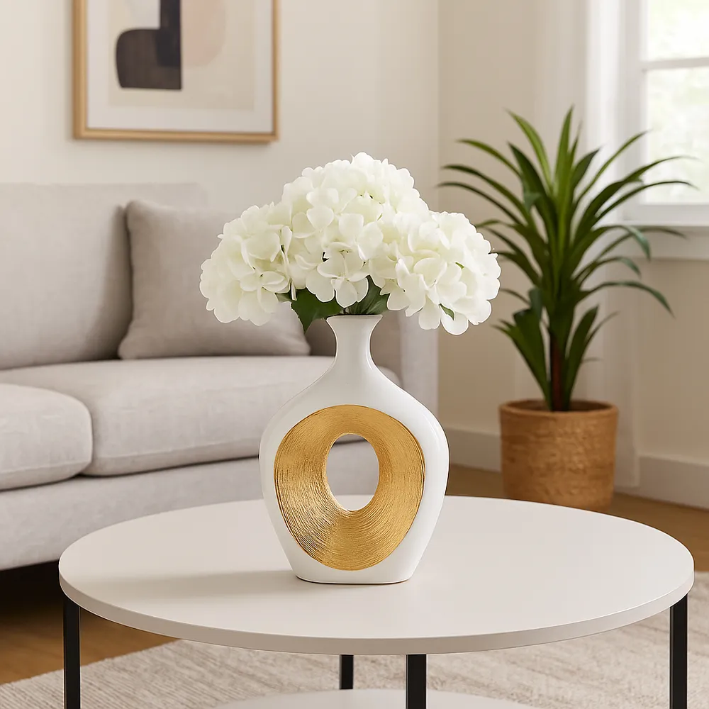 HARDENCLIFF WHITE VASE 13 (IN)