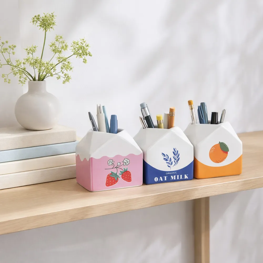 JORDANSIDE SET OF 3 PINK PENCIL CUP 4 (IN)