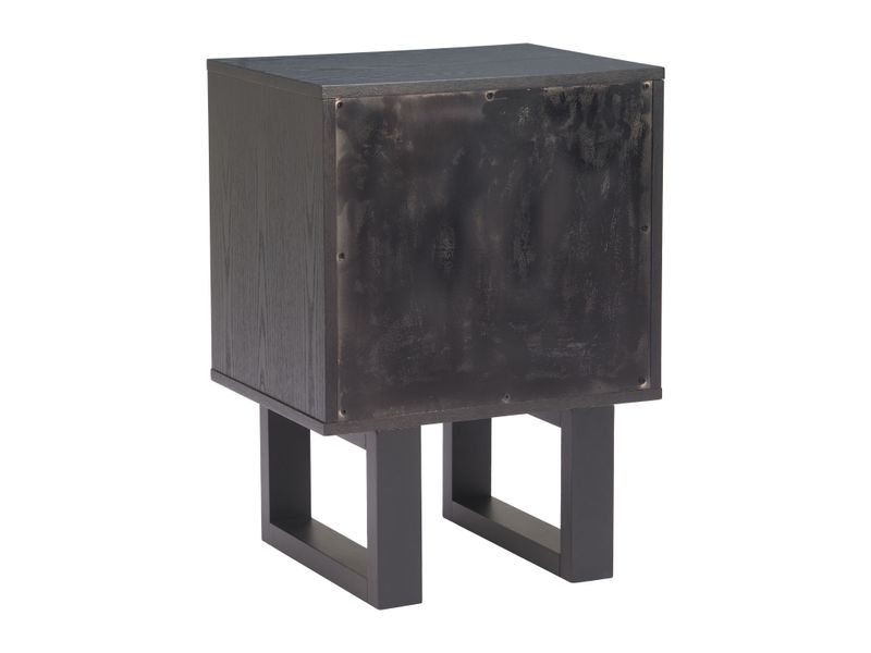 Aremi Nightstand Brown & Black 6