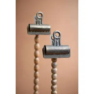 Set of 2 Clips with Beaded Stem 3
