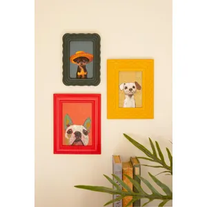 Set of 3 Dog Paintings 1