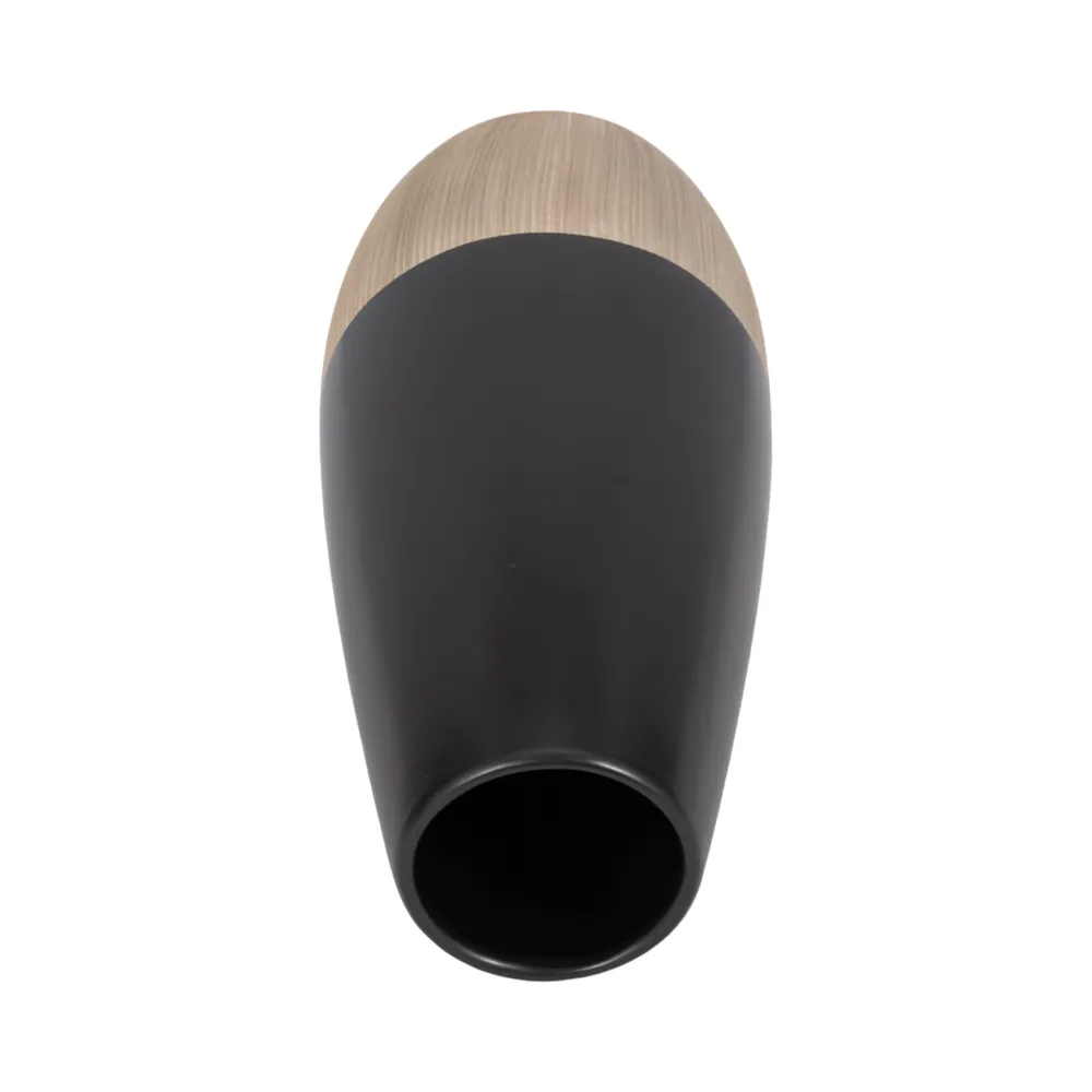 HAWLEYCROSS BLACK VASE 17 (IN)