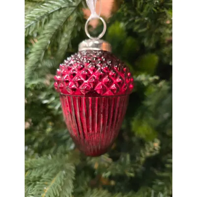 Diamond Dust Acorn Hanging Ornament 3.1x4.3in
