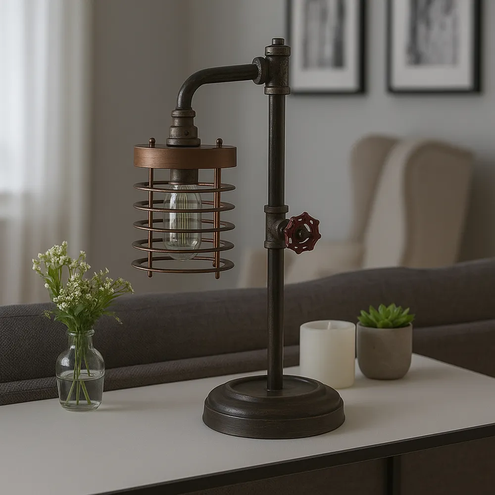 SKYLERRUN BROWN LAMP 18 (IN)
