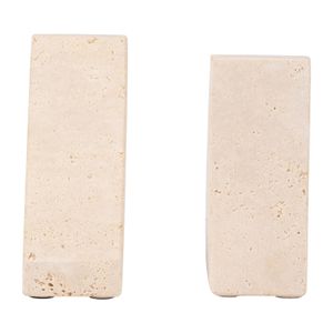 HOBARTBEACH SET OF 2 TAN BOOKENDS 6 (IN) 5